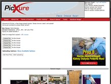 Tablet Screenshot of picxure.com